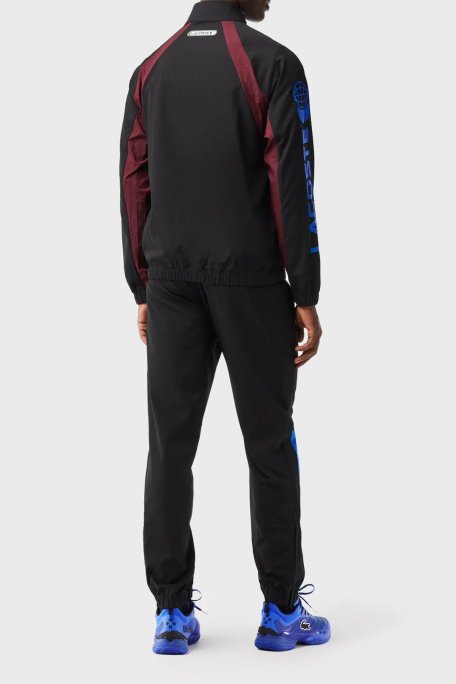 Lacoste Renk Bloklu Regular Fit Dik Yaka Erkek Eşofman Takımı WH1789 LI3 SİYAH - Lacoste (1)