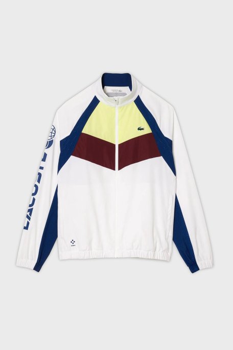 Lacoste Renk Bloklu Regular Fit Dik Yaka Erkek Eşofman Takımı WH1789 Q8I BEYAZ - Lacoste (1)