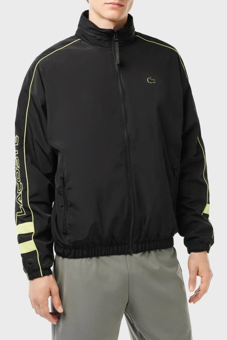 Lacoste Suya Dayanıklı Regular Fit Gizli Kapüşonlu Erkek Mont BH1607 6VT SİYAH - Lacoste