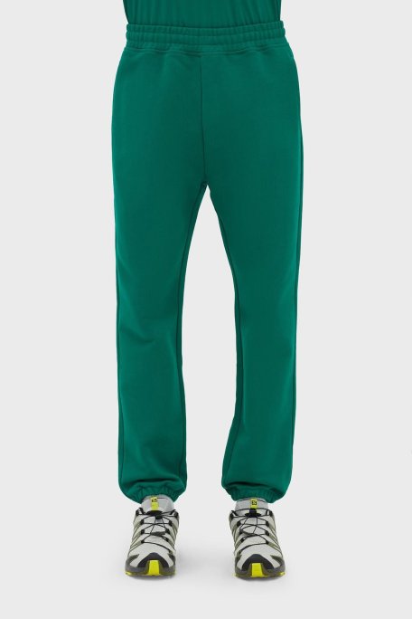 Les Benjamins % 100 Pamuk Regular Fit Cepli Jogger Spor Erkek Pantolon LB23SSESSMUSP-301 YEŞİL - Les Benjamins