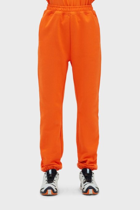 Les Benjamins % 100 Pamuk Regular Fit Jogger Spor Bayan Pantolon LB23SSESSFUSP-302 TURUNCU - Les Benjamins (1)