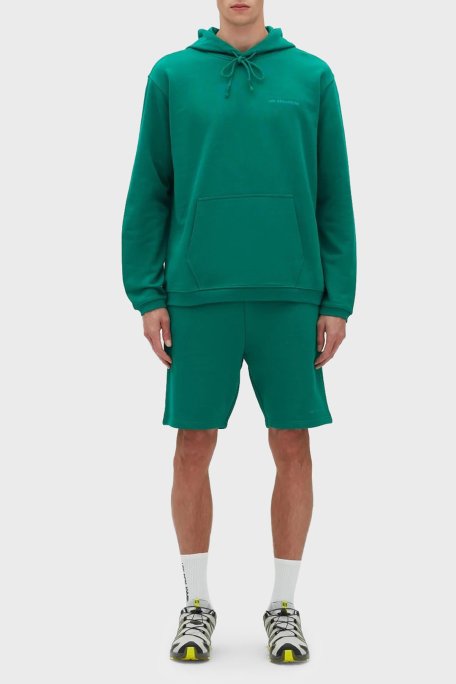 Les Benjamins % 100 Pamuk Regular Fit Kanguru Cepli Kapüşonlu Erkek Sweat LB23SSESSMUHD-301 YEŞİL - Les Benjamins (1)