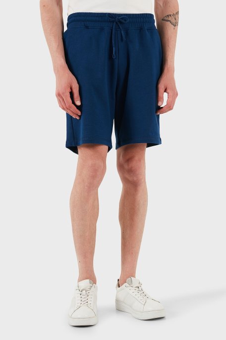 Les Benjamins % 100 Pamuk Regular Fit Logolu Erkek Short LBNOOSESSMUSO-309 LACİVERT - Les Benjamins