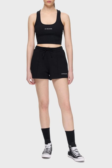 Les Benjamins % 100 Pamuk Regular Fit Yüksek Bel Çimalı Bayan Short LBNOOSESSFUSO-307 SİYAH - Les Benjamins (1)