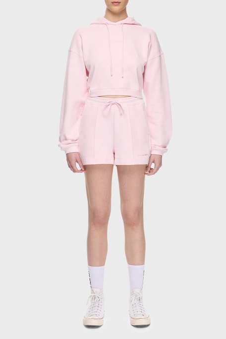 Les Benjamins % 100 Pamuk Regular Fit Yüksek Bel Çimalı Bayan Short LBNOOSESSFUSO-312 PEMBE - Les Benjamins (1)