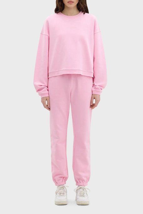 Les Benjamins Belden Bağlamalı Cepli % 100 Pamuk Bayan Pantolon LB24SSESSFUSP-305 PEMBE - Les Benjamins