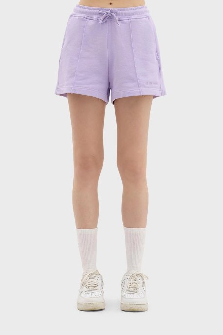 Les Benjamins Belden Bağlamalı Cepli % 100 Pamuk Bayan Short LB24SSESSFUSO-303 LİLA - Les Benjamins