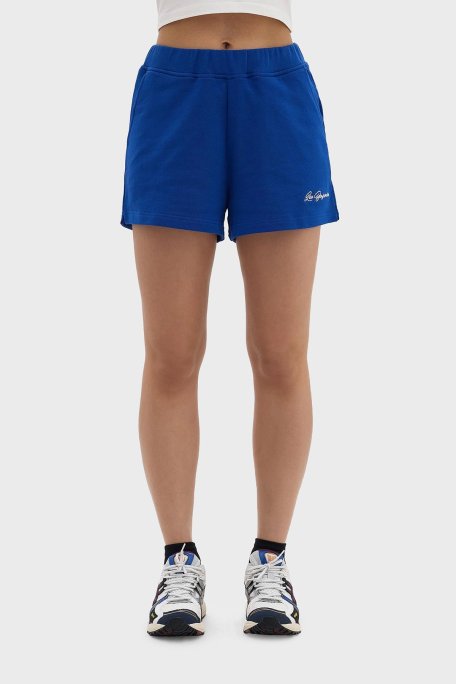 Les Benjamins Elastik Bel Bantlı Pamuklu Cepli Bayan Short LB24SSKISFUSO-002 MAVİ - Les Benjamins (1)