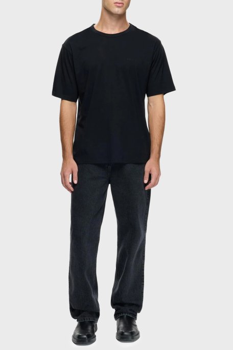 Les Benjamins Logolu Pamuklu Regular Fit Bisiklet Yaka Erkek T Shirt LB25FWCLAMUTS-401 SİYAH - Les Benjamins (1)