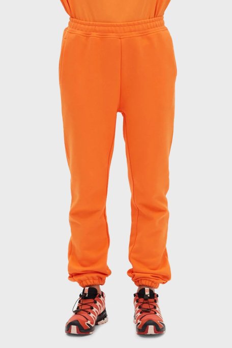 Les Benjamins Logolu Regular Fit Elastik Bel Bantlı Cepli % 100 Pamuk Bayan Pantolon LB22FWESSFUSP-304 ORANGE - Les Benjamins (1)
