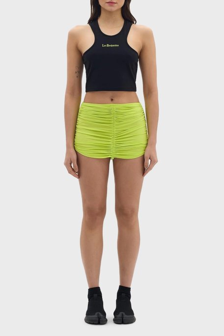 Les Benjamins Pamuklu Cropped Fit Bayan Top LB24SSKISFUTN-005 SİYAH - Les Benjamins (1)