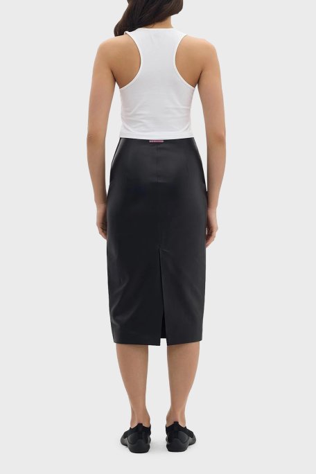 Les Benjamins Pamuklu Cropped Fit Bayan Top LB24SSKISFUTN-006 BEYAZ - Les Benjamins (1)