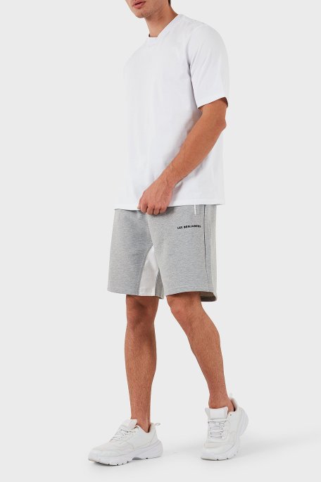 Les Benjamins Pamuklu Logolu Regular Fit Erkek Short LB24SSCLAMUSO-407 GRİ - Les Benjamins (1)