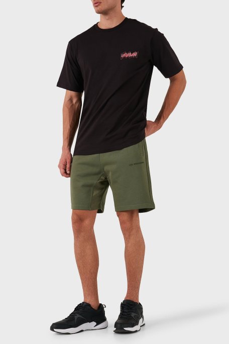 Les Benjamins Pamuklu Logolu Regular Fit Erkek Short LB24SSCLAMUSO-409 HAKİ - Les Benjamins (1)