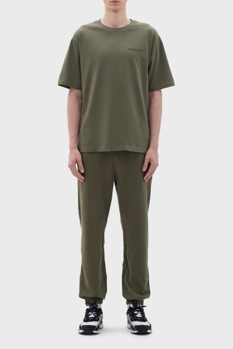 Les Benjamins Pamuklu Oversize Bisiklet Yaka Erkek T Shirt B23FWCLAMUTS-405 YEŞİL - Les Benjamins (1)