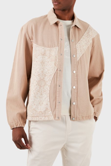 Les Benjamins Pamuklu Oversize Fit Erkek Ceket LB24SSKISMUJC-003 BEJ - Les Benjamins (1)