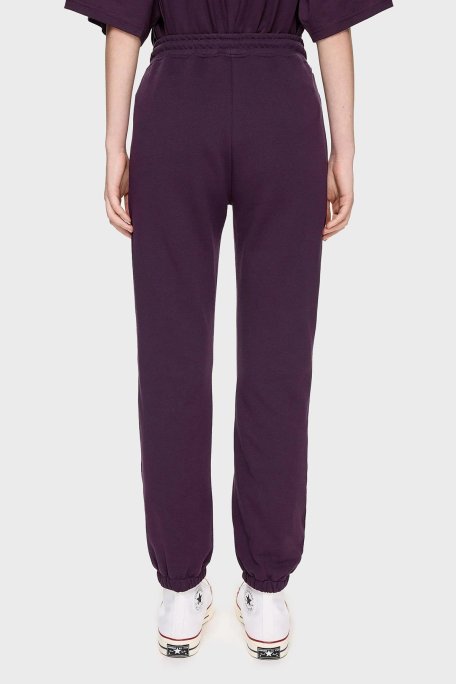 Les Benjamins Pamuklu Regular Fit Cepli Jogger Spor Bayan Pantolon LB24FWESSFUSP-303 MOR - Les Benjamins (1)