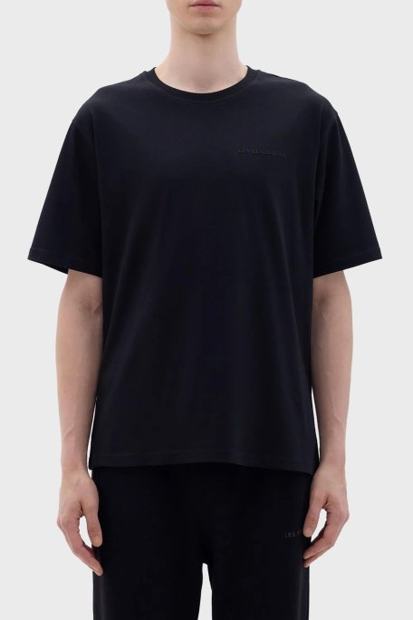 Les Benjamins Pamuklu Regular Fit Erkek T Shirt LB23FWCLAMUTS-404 SİYAH - Les Benjamins