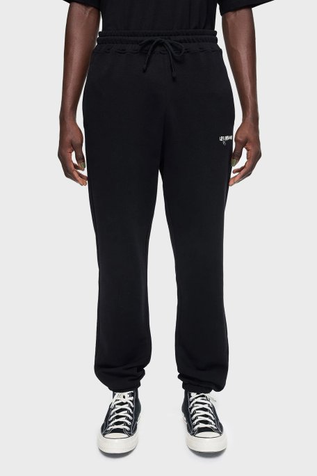 Les Benjamins Pamuklu Regular Fit Jogger Spor Erkek Pantolon LB24FWEAPMUSP-001 SİYAH - Les Benjamins