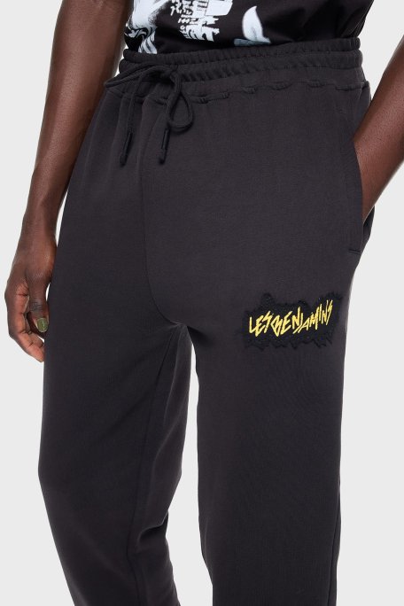 Les Benjamins Pamuklu Regular Fit Jogger Spor Erkek Pantolon LB24FWEAPMUSP-008 SİYAH - Les Benjamins
