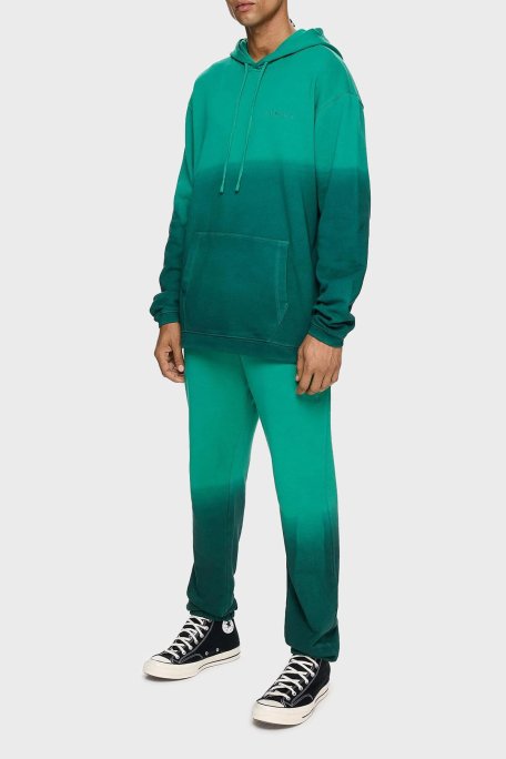 Les Benjamins Pamuklu Regular Fit Kapüşonlu Kanguru Cepli Erkek Sweat LB24FWESSMUHD-304 YEŞİL - Les Benjamins (1)