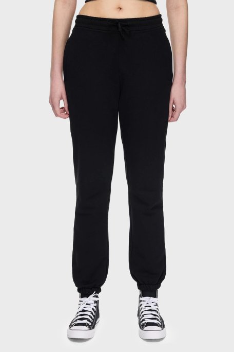 Les Benjamins Pamuklu Regular Fit Normal Bel Lastikli Paça Bayan Pantolon LBNOOSESSFUSP-307 SİYAH - Les Benjamins