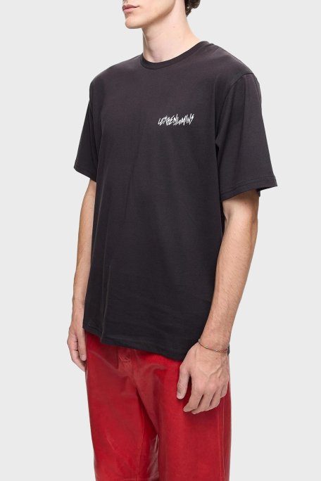 Les Benjamins Pamuklu Relaxed Fit Bisiklet Yaka Erkek T Shirt LB24FWEAPMUTS-035 SİYAH - Les Benjamins (1)