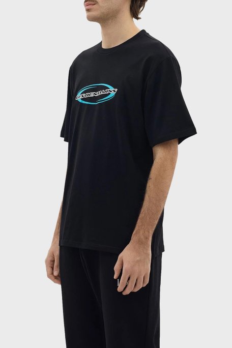 Les Benjamins Pamuklu Relaxed Fit Bisiklet Yaka Erkek T Shirt LB24SSKISMUTS-009 SİYAH - Les Benjamins (1)