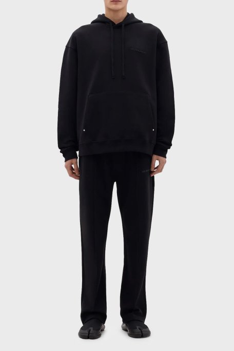 Les Benjamins Pamuklu Relaxed Fit Kanguru Cepli Erkek Sweat LB23FWCLAMUHD-401 SİYAH - Les Benjamins (1)