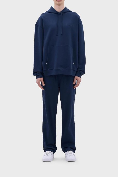 Les Benjamins Pamuklu Relaxed Fit Kapüşonlu Erkek Sweat LB23FWCLAMUHD-402 LACİVERT - Les Benjamins (1)