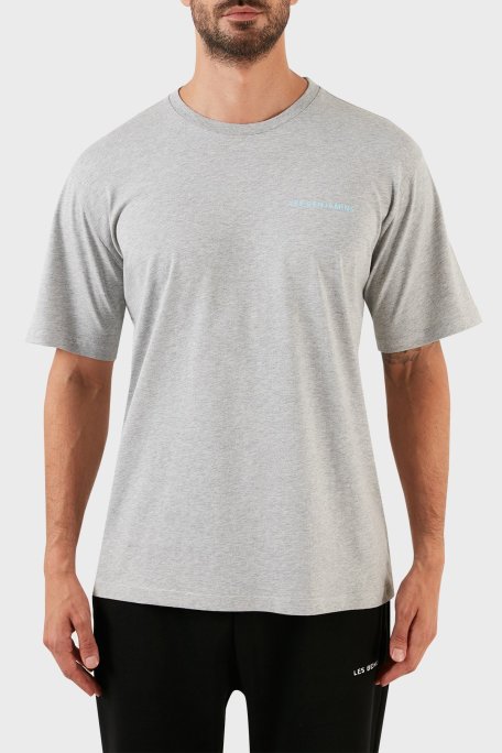 Les Benjamins Regular Fit Bisiklet Yaka % 100 Pamuk Erkek T Shirt LB21SSCORMUTS-008 GRİ - Les Benjamins
