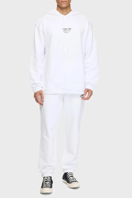 Les Benjamins Sırt Baskılı Pamuklu Relaxed Fit Kapüşonlu Erkek Sweat LB25FWTURMUHD-004 BEYAZ - Les Benjamins (1)