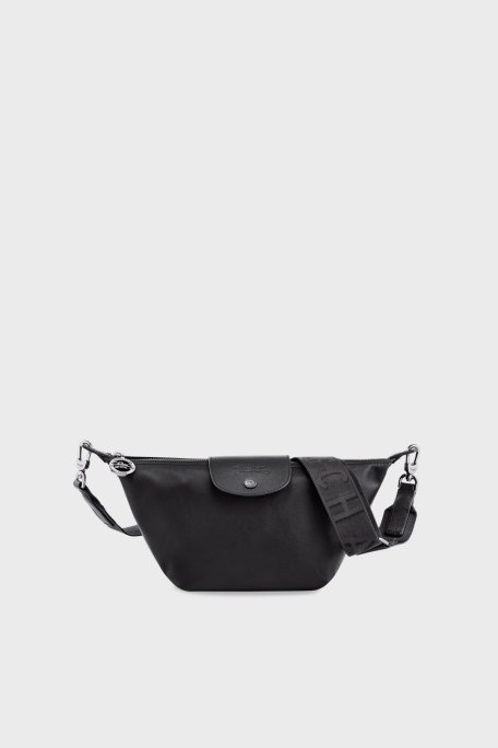 Longchamp Hakiki Deri Çıkarılabilir Askılı Bayan Çanta 10212987 001 SİYAH - Longchamp