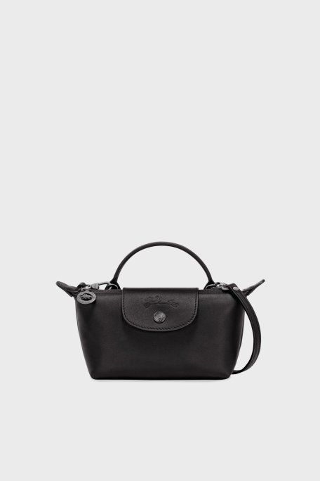 Longchamp Logolu Çıkarılabilir Askılı Mini Bayan Çanta 34205987 001 SİYAH - Longchamp