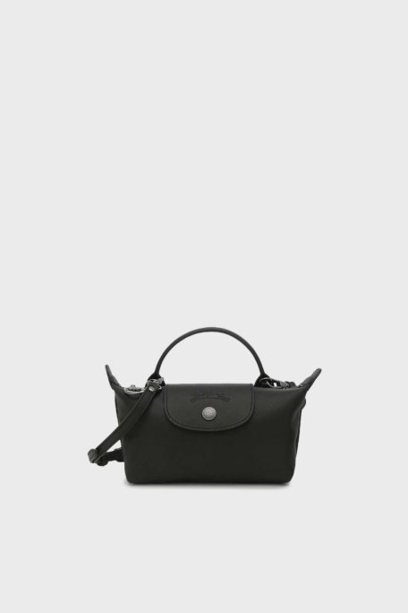 Longchamp Logolu Çıkarılabilir Askılı Mini Kadın Çanta 34205987 001 SİYAH - Longchamp