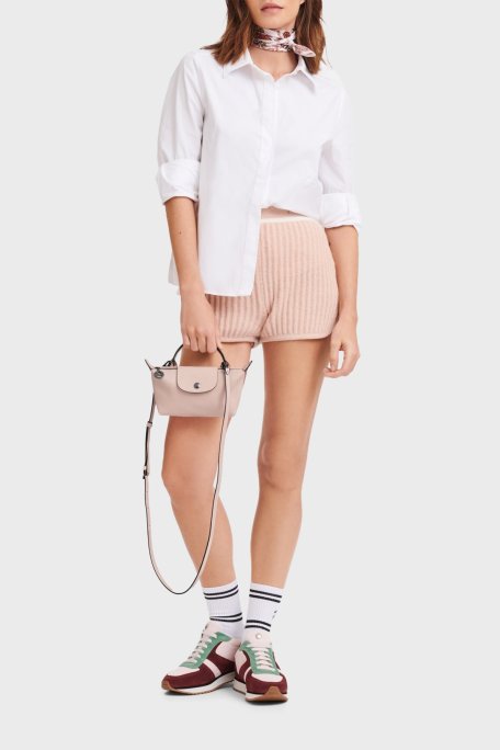 Longchamp Logolu Çıkarılabilir Askılı Mini Bayan Çanta 34205987 542 PUDRA - Longchamp (1)