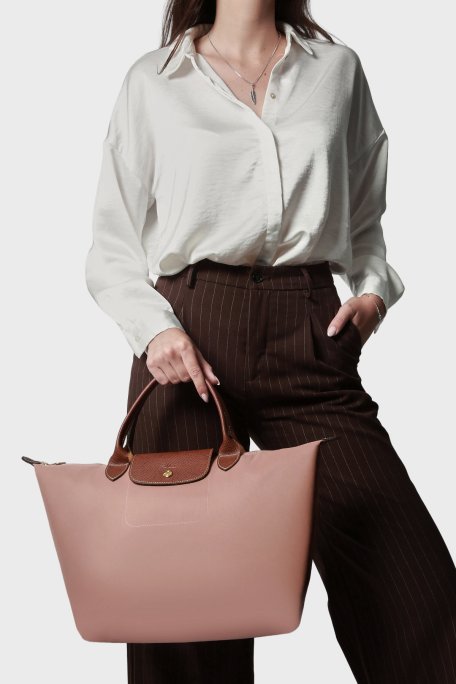 Longchamp Small Logolu Katlanabilen Tasarım Bayan Çanta L1621089 P96 PUDRA - Longchamp (1)