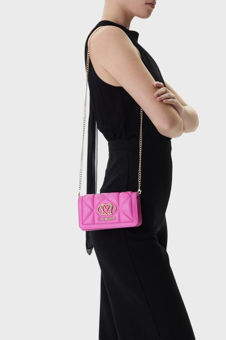 Love Moschino Çıkarılabilir Zincir Askılı Portföy Bayan Cüzdan JC5640PP1OLC0604 PEMBE - Love Moschino (1)
