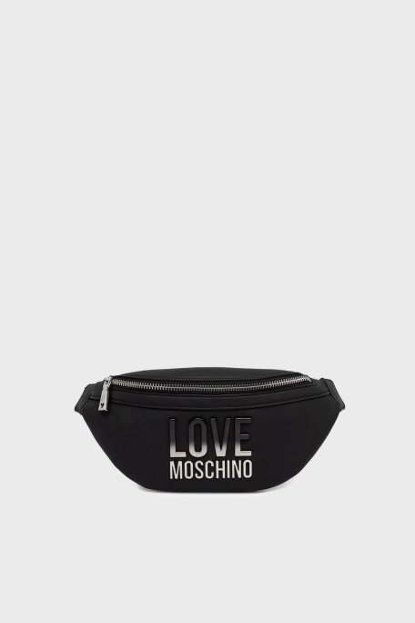 Love Moschino Degrade Logolu Ayarlanabilir Askılı Bayan Çanta JC4259PP0MKD000B SİYAH - Love Moschino
