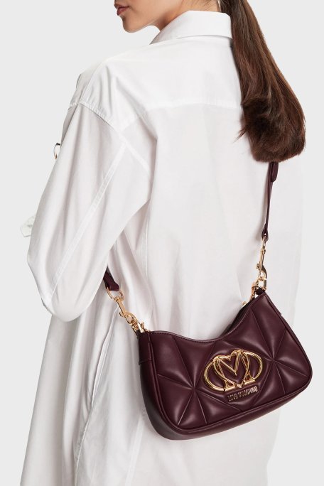 Love Moschino Kapitoneli Çıkarılabilir Askılı Bayan Çanta JC4080PP1NLC0552 MOR - Love Moschino (1)