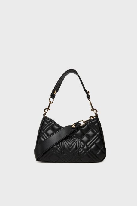 Love Moschino Kapitoneli Çıkarılabilir Askılı Bayan Çanta JC4152PP1NLA0000 SİYAH - Love Moschino (1)