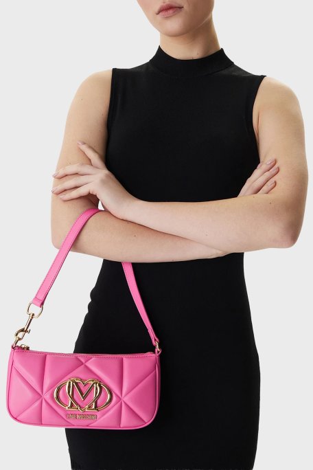 Love Moschino Kapitoneli Omuz Askılı Bayan Çanta JC4111PP1OLC0604 PEMBE - Love Moschino (1)