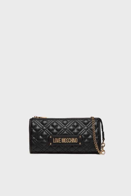 Love Moschino Kapitoneli Zincir Askılı Bayan Çanta JC4011PP1LLA0000 SİYAH - Love Moschino