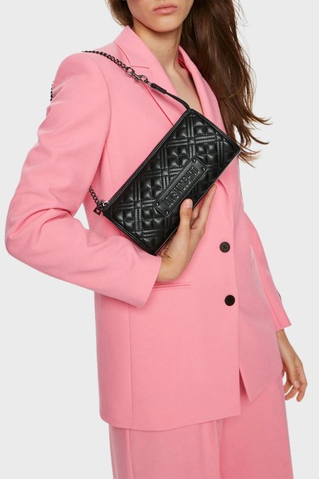 Love Moschino Kapitoneli Zincir Askılı Bayan Çanta JC4011PP1LLA000A SİYAH - Love Moschino (1)