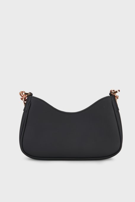 Love Moschino Logo Harf Detaylı Çıkarılabilir Askılı Kadın Çanta JC4070PP1OL1700A SİYAH - Love Moschino (1)