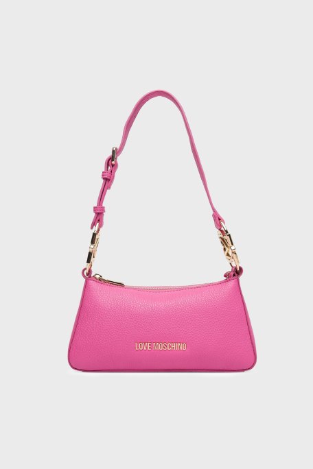 Love Moschino Logolu Ayarlanabilir Askılı Bayan Çanta JC4007PP1OLB0604 PEMBE - Love Moschino
