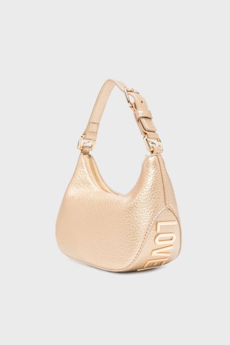 Love Moschino Logolu Ayarlanabilir Askılı Bayan Çanta JC4019PP1ILT190A GOLD - Love Moschino (1)