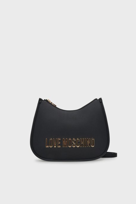 Love Moschino Logolu Ayarlanabilir Askılı Bayan Çanta JC4021PP1NKD0000 SİYAH - Love Moschino