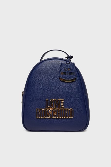 Love Moschino Logolu Ayarlanabilir Askılı Bayan Sırt Çantası JC4338PP0LKO0750 LACİVERT - Love Moschino