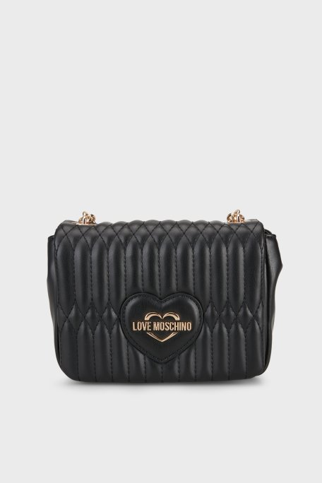 Love Moschino Logolu Ayarlanabilir Askılı Kadın Çanta JC4015PP1OLJ0000 SİYAH - Love Moschino